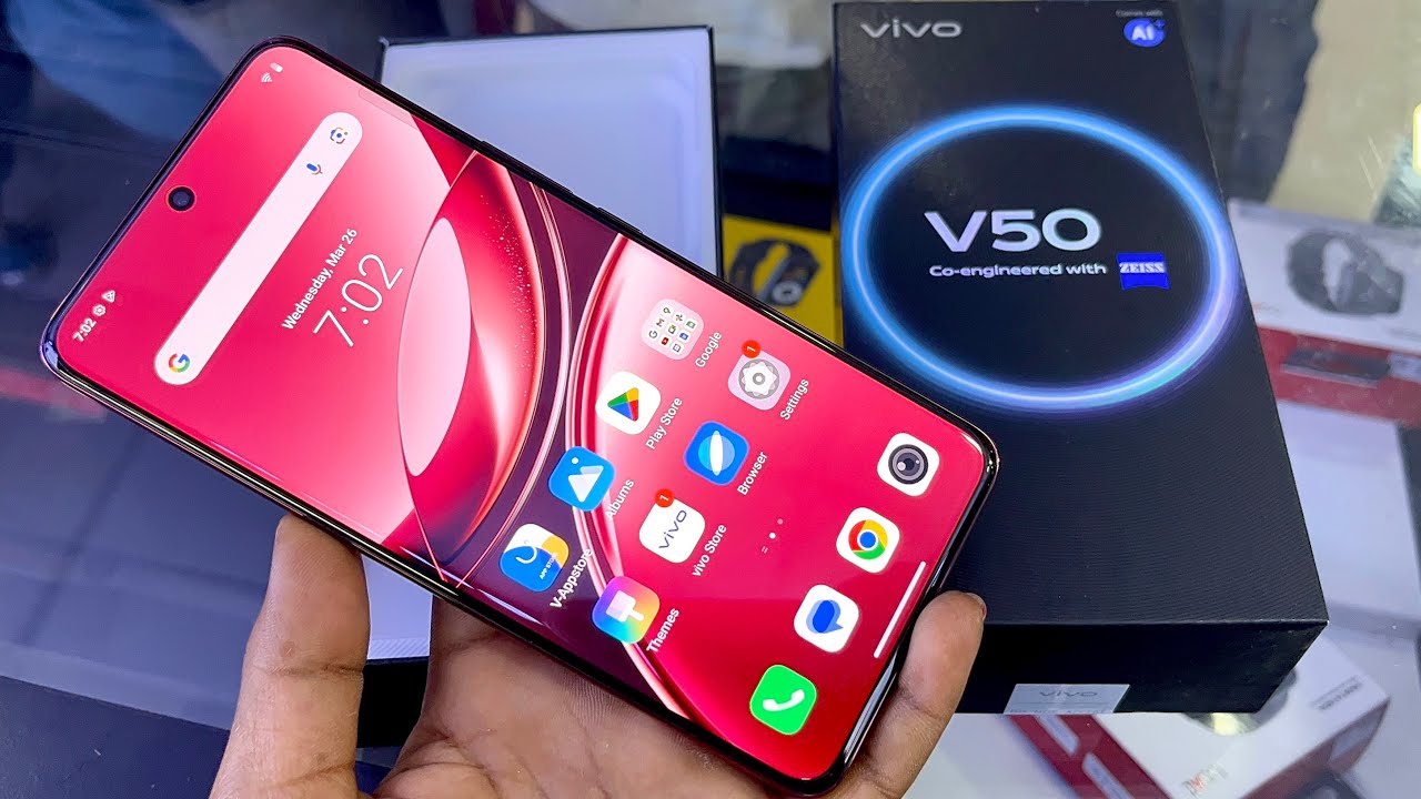 Vivo v50 5G Smartphone is available at a low price, buy it now. You will get 250MP camera and 7500mAh battery backup